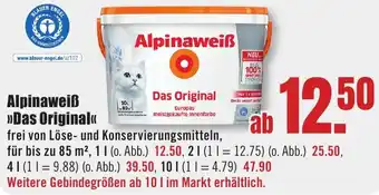B1 Discount Baumarkt Alpinaweiß Das Original Angebot