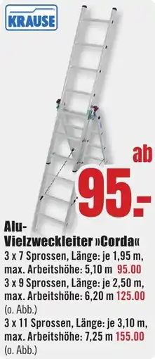 B1 Discount Baumarkt KRAUSE Vielzweckleiter Corda Angebot