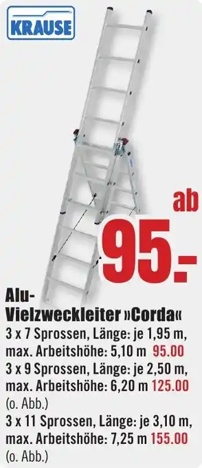 B1 Discount Baumarkt KRAUSE Vielzweckleiter Corda Angebot