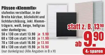 B1 Discount Baumarkt Plissee Klemmfix Angebot