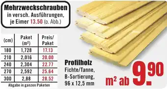 B1 Discount Baumarkt Profilholz Angebot