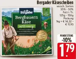Edeka Bergader Käsescheiben Angebot