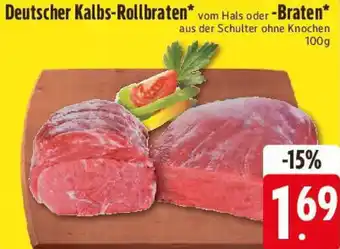 E-Center Deutscher Kalbs-Rollbraten oder Braten Angebot