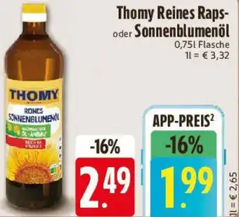 E-Center Thomy Reines Raps- oder Sonnenblumenöl Angebot