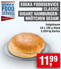 Handelshof Edeka foodservice classic gigant hamburger brötchen sesam Angebot