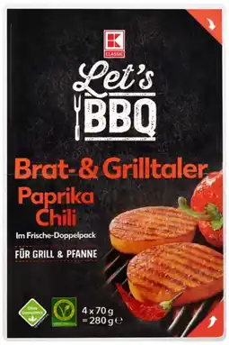 Kaufland K-Classic Let's BBQ Brat- und Grilltaler Paprika Chili Angebot