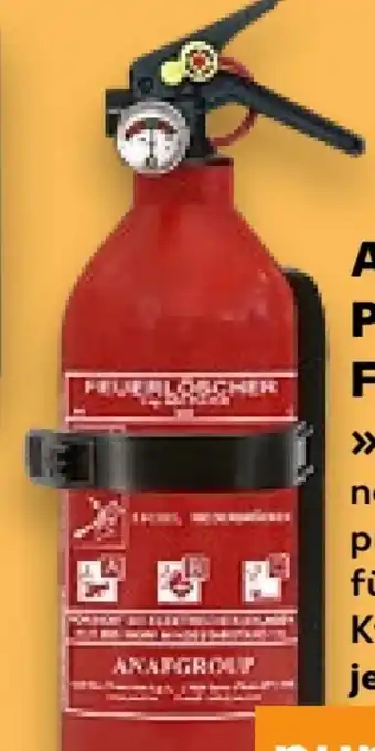 Kaufland Anaf Group ABC-Pulverfeuerlöscher PS1-XN ABC Angebot