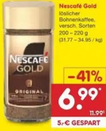 Netto Marken-Discount Nescafé Gold Angebot