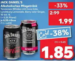 Kaufland JACK DANIEL'S Alkoholisches Mixgetränk Angebot