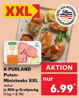 Kaufland K-purland puten-ministeaks xxl natur Angebot