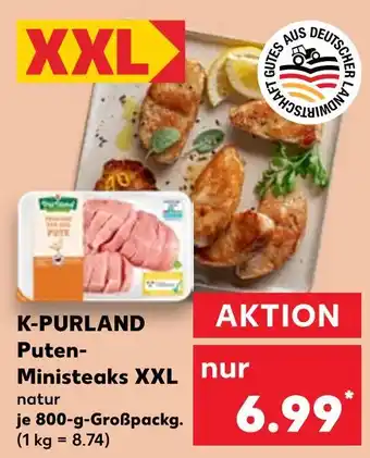 Kaufland K-purland puten-ministeaks xxl natur Angebot