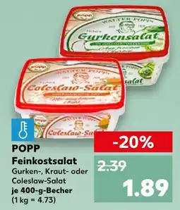 Kaufland Popp feinkostsalat gurkensalat Angebot