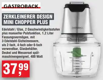 Handelshof Gastroback zerkleinerer design mini chopper plus Angebot