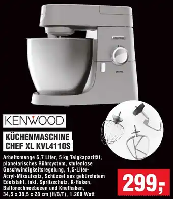 Handelshof Kenwood Küchenmaschine CHEF XL KVL4110S Angebot