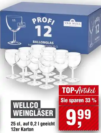 Handelshof Wellco Weingläser Angebot