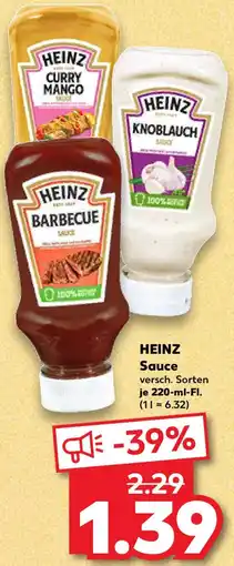 Kaufland HEINZ Sauce Angebot