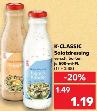 Kaufland K-CLASSIC Salatdressing Angebot