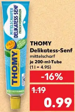 Kaufland THOMY Delikatess-Senf Angebot
