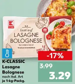Kaufland K-CLASSIC Lasagne Bolognese Angebot