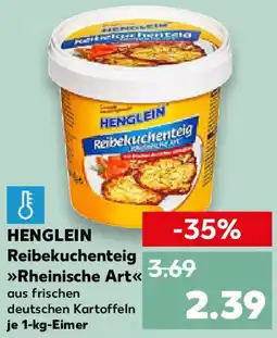 Kaufland HENGLEIN Reibekuchenteig Rheinische Art Angebot