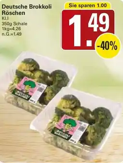 WEZ Deutsche Brokkoli Röschen Angebot