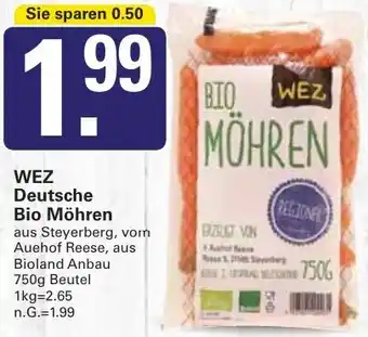 WEZ WEZ Deutsche Bio Möhren Angebot