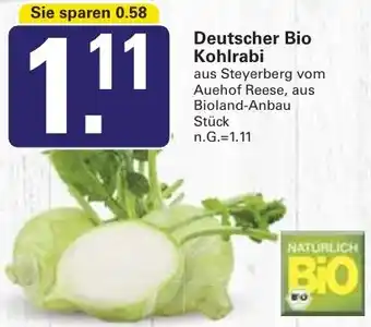 WEZ Deutscher Bio Kohlrabi Angebot