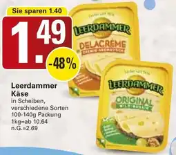 WEZ Leerdammer Käse Angebot
