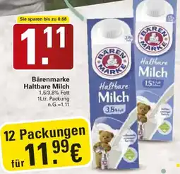 WEZ Bärenmarke Haltbare Milch Angebot