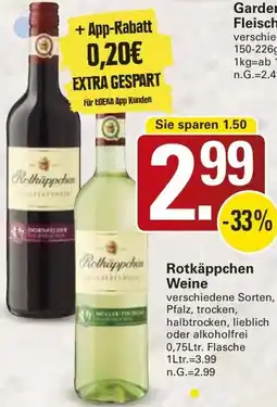 WEZ Rotkäppchen Weine Angebot