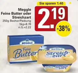 WEZ Meggle Feine Butter oder Streichzart Angebot