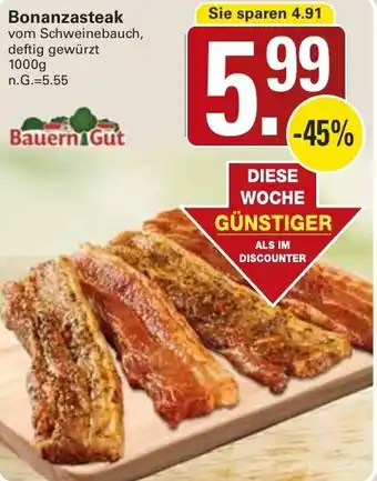 WEZ Bauern Gut Bonanzasteak Angebot