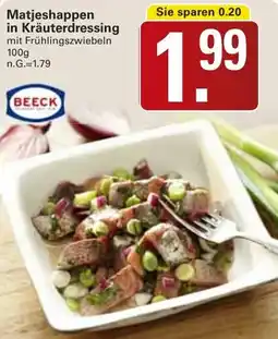 WEZ BEECK Matjeshappen in Kräuterdressing Angebot