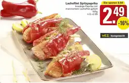 WEZ Lachsfilet Spitzpaprika Angebot