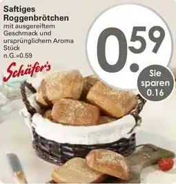 WEZ Schäfer's Saftiges Roggenbrötchen Angebot