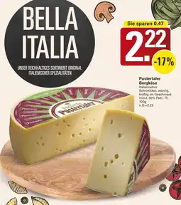 WEZ Pustertaler Bergkäse Angebot