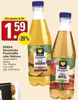 WEZ EDEKA Herzstücke Fruchtsäfte oder Nektare Angebot
