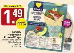 WEZ EDEKA Herzstücke Protein Wraps Angebot