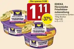 WEZ Edeka Herzstücke Frischkäsezubereitung Angebot