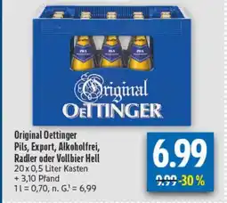 diska Original Oettinger Pils, Export, Alkoholfrei, Radler oder Vollbier Hell Angebot