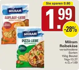 WEZ Milram Reibekäse Angebot