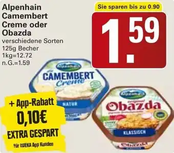WEZ Alpenhain Camembert Creme oder Obazda Angebot