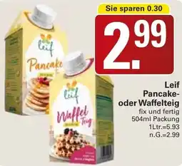 WEZ Leif Pancake oder Waffelteig Angebot