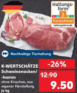 Kaufland K-WERTSCHÄTZE Schweinenacken/ -kamm Angebot