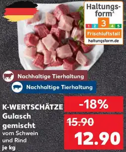 Kaufland K-WERTSCHÄTZE Gulasch gemischt Angebot