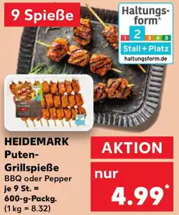 Kaufland HEIDEMARK Puten Grillspieße Angebot