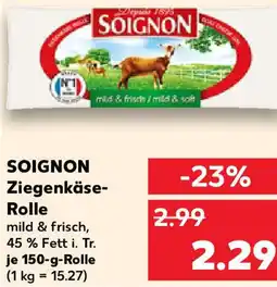 Kaufland SOIGNON Ziegenkäse Rolle Angebot