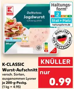 Kaufland K-CLASSIC Wurst-Aufschnitt Angebot