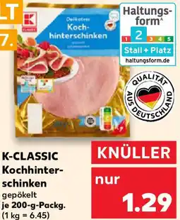 Kaufland K-CLASSIC Kochhinterschinken Angebot