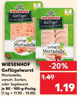 Kaufland WIESENHOF Geflügelwurst Angebot